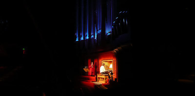 trumpet and organ Christchurch town hall